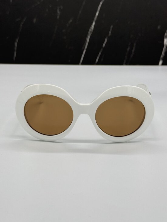 NEW GUCCI GG1647S 003 SUNGLASSES WHITE BROWN ROUND WOMEN EYEWEAR GUCCI main image 8